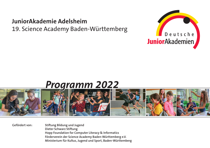 Cover Programmheft DJA Baden Wuerttemberg 2022